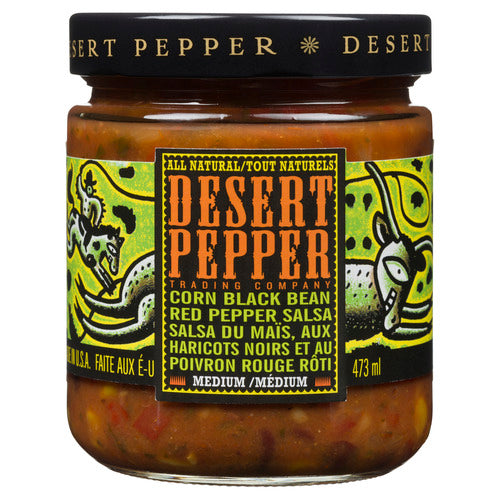 Desert Pepper Corn/Black Bean/Red Pepper Salsa